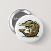 Badge Rond 5 Cm Poisson-chat (Devant & derrière)