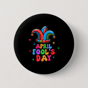 Badge Rond 5 Cm Poisson d'avril 1er avril Farce Blague Cadeau drôl