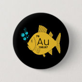 Badge Rond 5 Cm Poisson d'or (Devant)