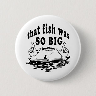 Badge Rond 5 Cm poisson drôle