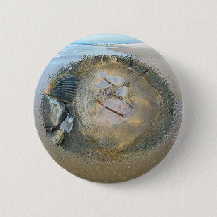 Badge Rond 5 Cm Poisson-méduse échouée série Iems de coordination