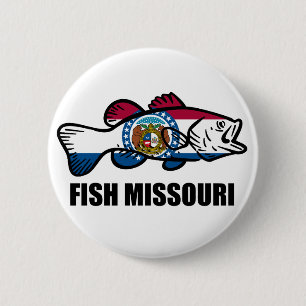 Badge Rond 5 Cm Poisson Missouri