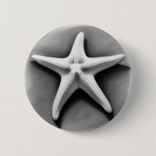 Badge Rond 5 Cm Poisson noir et blanc (Devant)