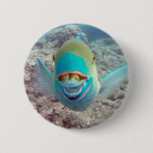 Badge Rond 5 Cm Poisson perroquet Hawaii (Devant)