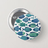 Badge Rond 5 Cm Poissons (Devant & derrière)