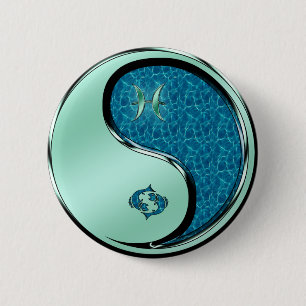 Badge Rond 5 Cm Poissons