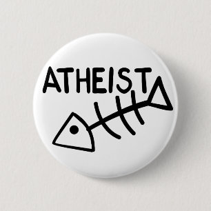 Badge Rond 5 Cm Poissons athées