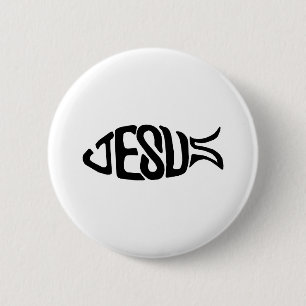 Badge Rond 5 Cm Poissons de Jésus