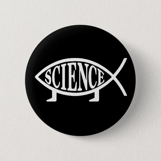Badge Rond 5 Cm Poissons de la Science (Devant)
