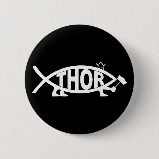Badge Rond 5 Cm Poissons de THOR (Devant)