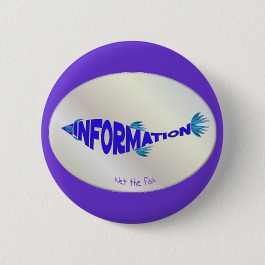 Badge Rond 5 Cm Poissons d'information (Devant)