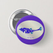 Badge Rond 5 Cm Poissons d'information (Devant & derrière)