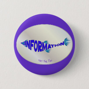 Badge Rond 5 Cm Poissons d'information