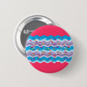 Badge Rond 5 Cm poissons en mer (Devant & derrière)