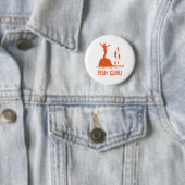 Badge Rond 5 Cm Poissons Guru (En situation)