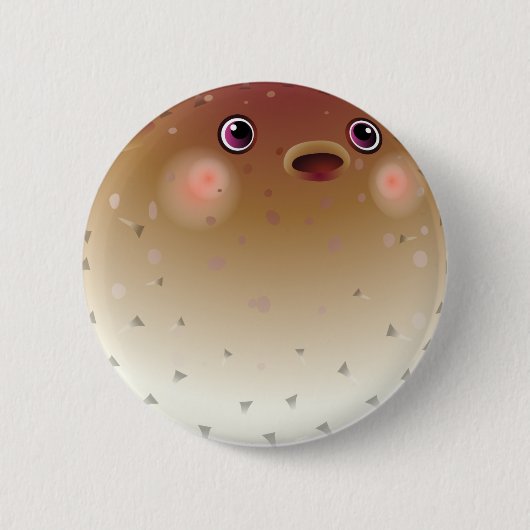 Badge Rond 5 Cm Poissons heureux de décolleur (Devant)