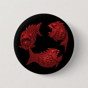 Badge Rond 5 Cm Poissons rouges
