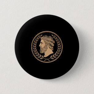 Badge Rond 5 Cm Poitrine stoïque romaine