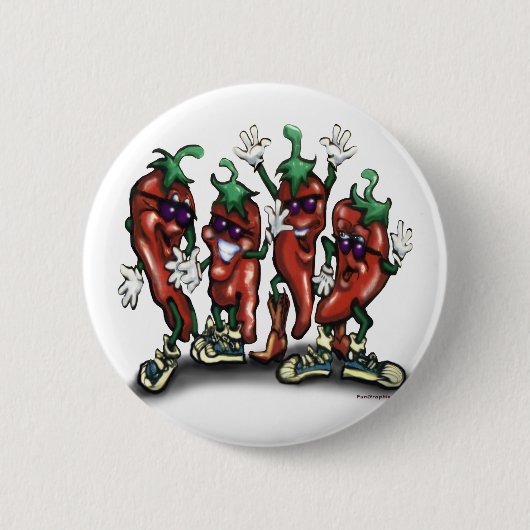 Badge Rond 5 Cm Poivrons (Devant)