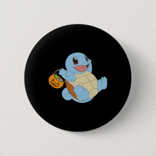Badge Rond 5 Cm Pokémon Halloween Équirtle Avec Sa Trace Ou Sa Ten