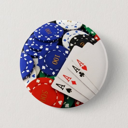 Badge Rond 5 Cm Poker (Devant)