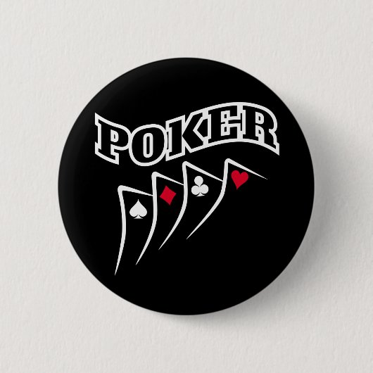 Badge Rond 5 Cm Poker (Devant)