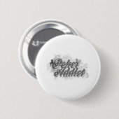 Badge Rond 5 Cm Poker addict (Devant & derrière)