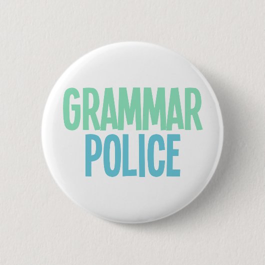 Badge Rond 5 Cm Police de grammaire (Devant)