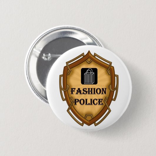 Badge Rond 5 Cm Police de mode (Devant & derrière)