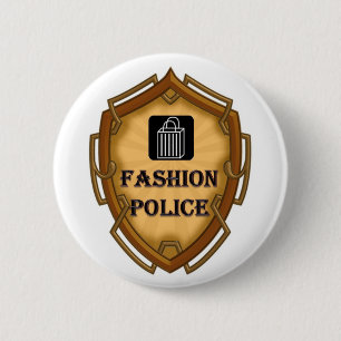 Badge Rond 5 Cm Police de mode