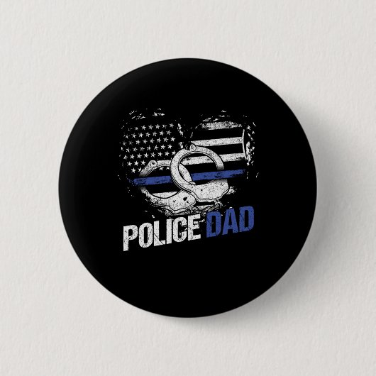 Badge Rond 5 Cm Police de police (Devant)