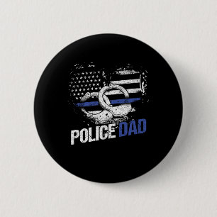 Badge Rond 5 Cm Police de police