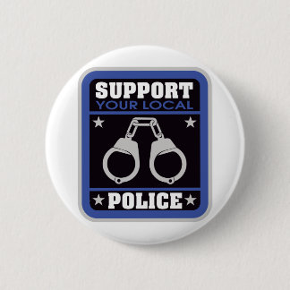 Badge Rond 5 Cm Police locale de soutien