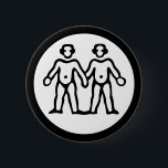 Badge Rond 5 Cm Police Zodiac : GEMINI   vos couleurs et idées<br><div class="desc">Idées amusantes et jolies par EDDA Froehlich / EDDArt | Il est facilement customisé pour votre occasion en ajoutant vos propres symboles, arrière - plans, détails du texte, style de police, taille et couleur de police. | Pour d'autres idées, designs et produits n'hésitez pas à me contacter : contact@eddart.de ou...</div>