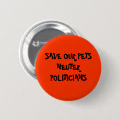 Badge Rond 5 Cm Politicans neutre (Devant & derrière)