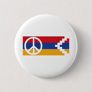 Badge Rond 5 Cm Politique Artsakh Paix et Liberté