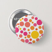 Badge Rond 5 Cm Polka dot (Devant & derrière)