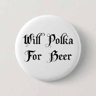 Badge Rond 5 Cm Polka pour la bière