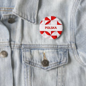 Badge Rond 5 Cm Pologne (En situation)