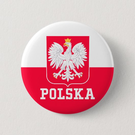 Badge Rond 5 Cm Pologne (Devant)
