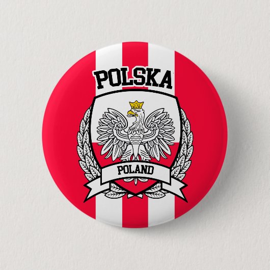 Badge Rond 5 Cm Pologne (Devant)