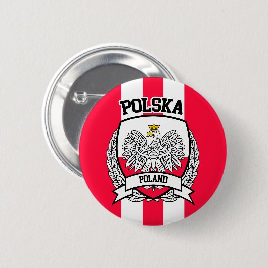 Badge Rond 5 Cm Pologne (Devant & derrière)