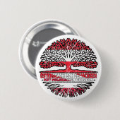 Badge Rond 5 Cm Pologne Pole Autriche Arbre (Devant & derrière)