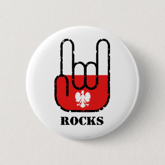 Badge Rond 5 Cm Pologne Rocks