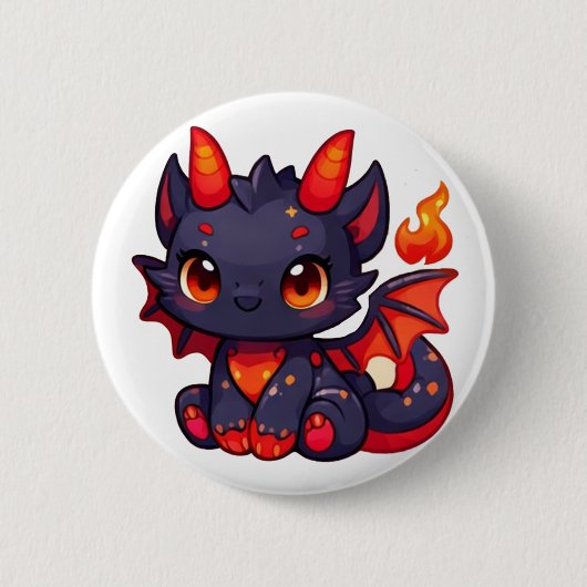 Badge Rond 5 Cm Polspunkys Cute Creature Button (Devant)