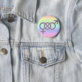 Badge Rond 5 Cm Poly étrange (En situation)