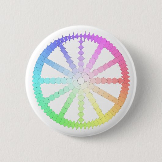 Badge Rond 5 Cm polygon evolution wheel geometry (Devant)