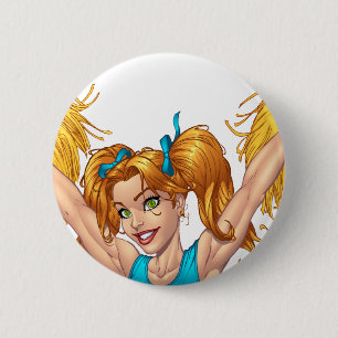 Badge Rond 5 Cm Pom-pom girl Cheerleading la substance