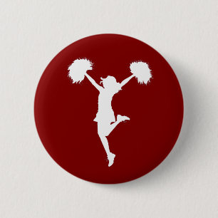 Badge Rond 5 Cm Pom-pom girl Cheerleading l'art d'ensemble par Al