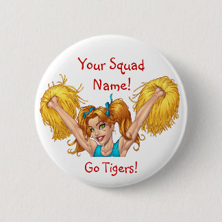 Badge Rond 5 Cm Pom-pom girl Cheerleading le bouton